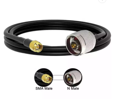 Customized 10m N male to SMA male customized male ALSR400 coaxial cable pigtail cable for antenna manufacture