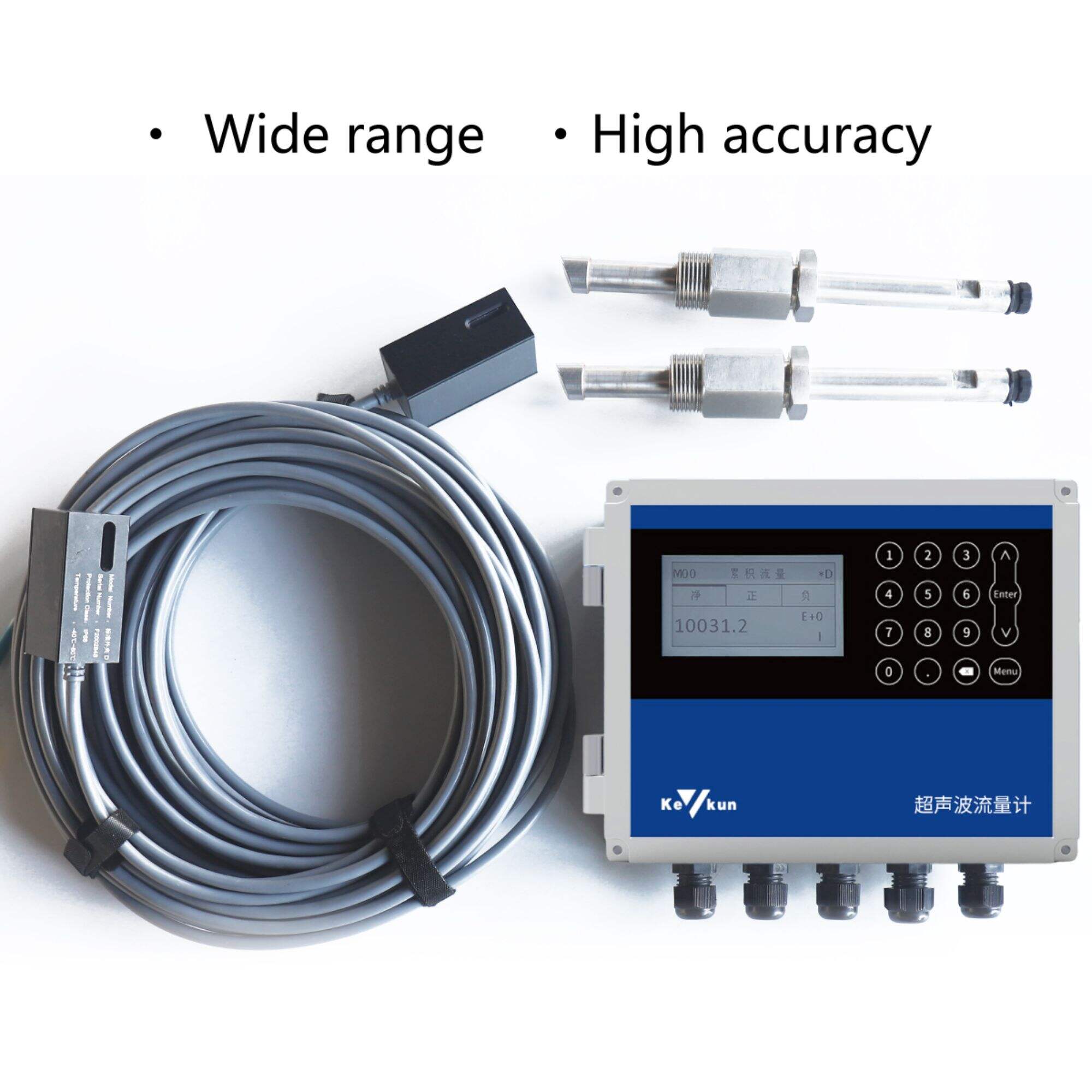 hot sale fixed Ultrasonic RS232/RS485 MODBUS 25mm~1200mm  Water Flow Ultrasonic calorimeter