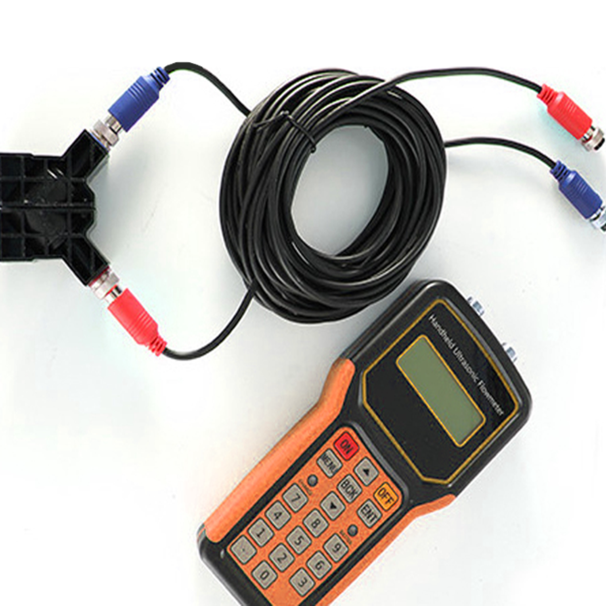 Handheld clamp-on ultrasonic flowmeter