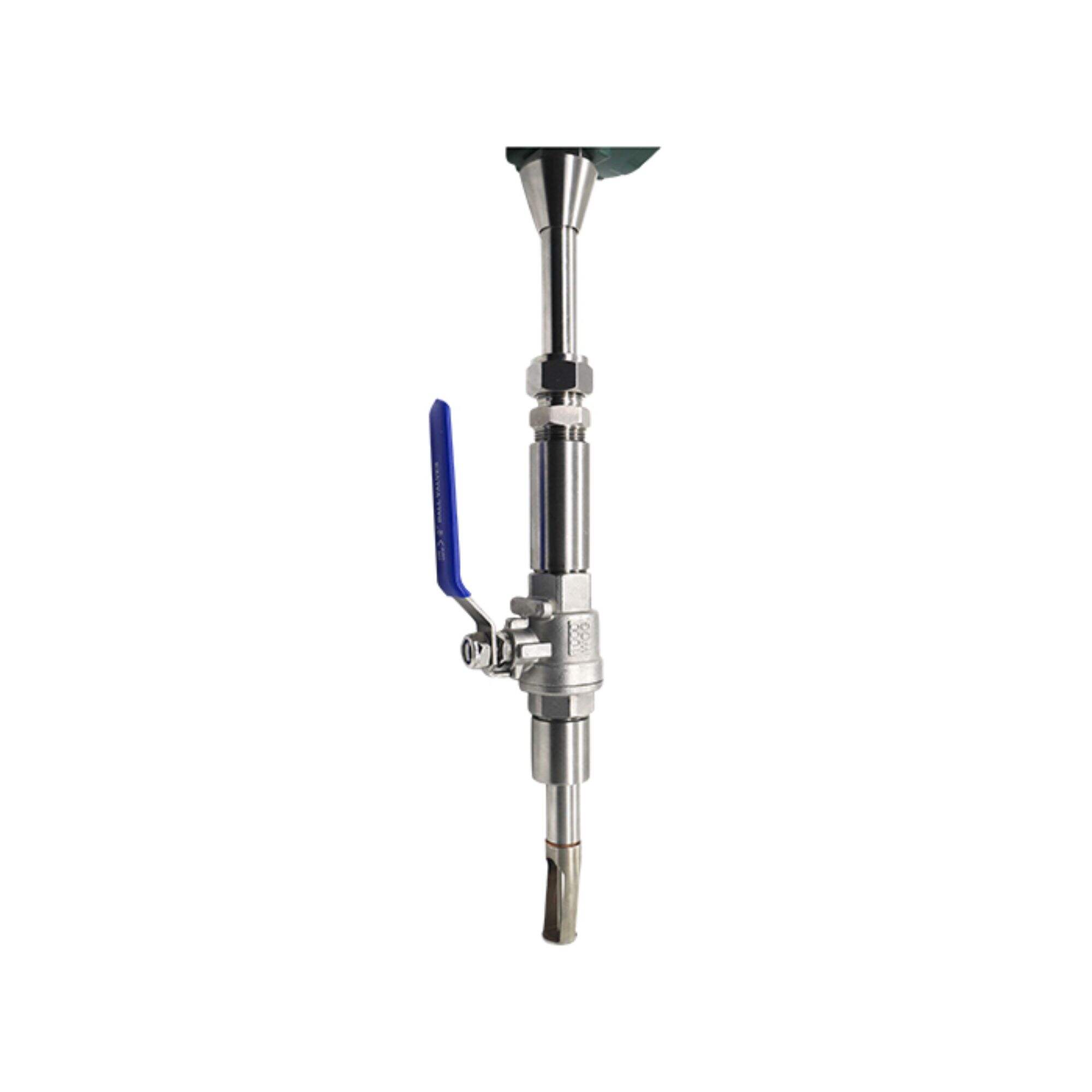 Thermal gas mass flow meter for measuring gas compressed air flow rate