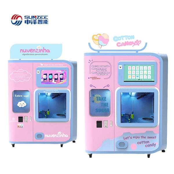 Innovation in candy floss vending machines