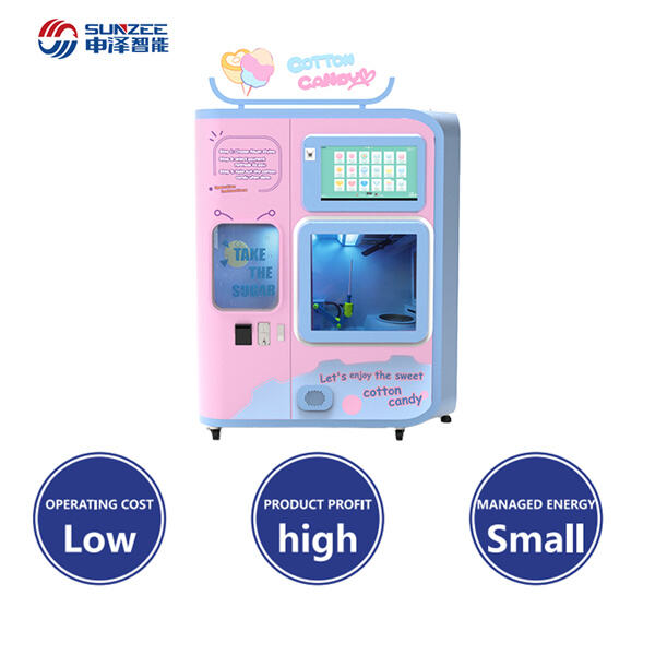 Usage of Cotton Candy Vending Machine