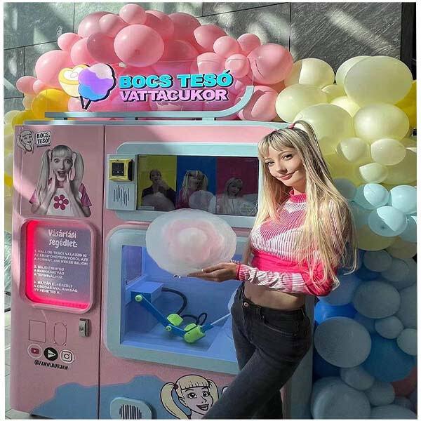 Indulge in nostalgia with the delightful aroma and taste of cotton candy made using an electric fairy floss sugar cotton candy machine.