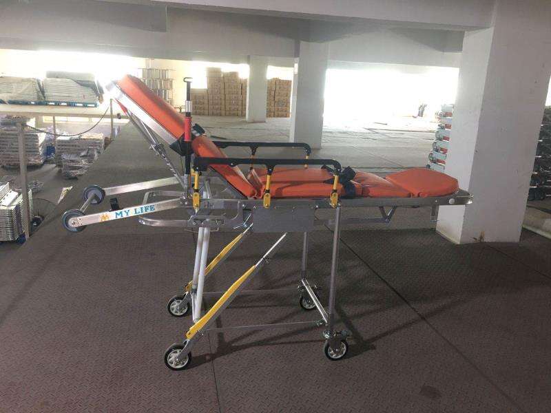 Wholesale Best Strong Durable Medical Wheelchair Folding Ambulance Stretcher For Hospitals details