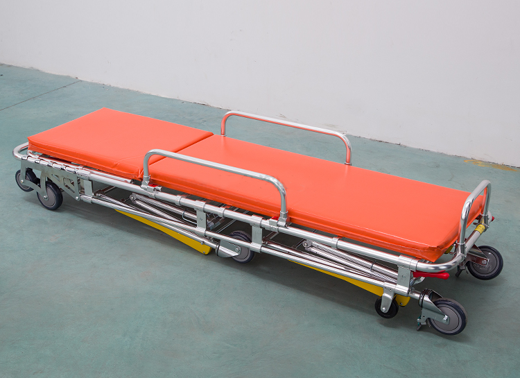 Adjustable Size Medical Hospital Patient Transport Emergency Folding Ambulance Stretcher details