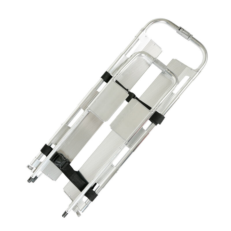 Supplier Price Aluminum Alloy Patient Transfer Emergency Folding Scoop Stretcher supplier