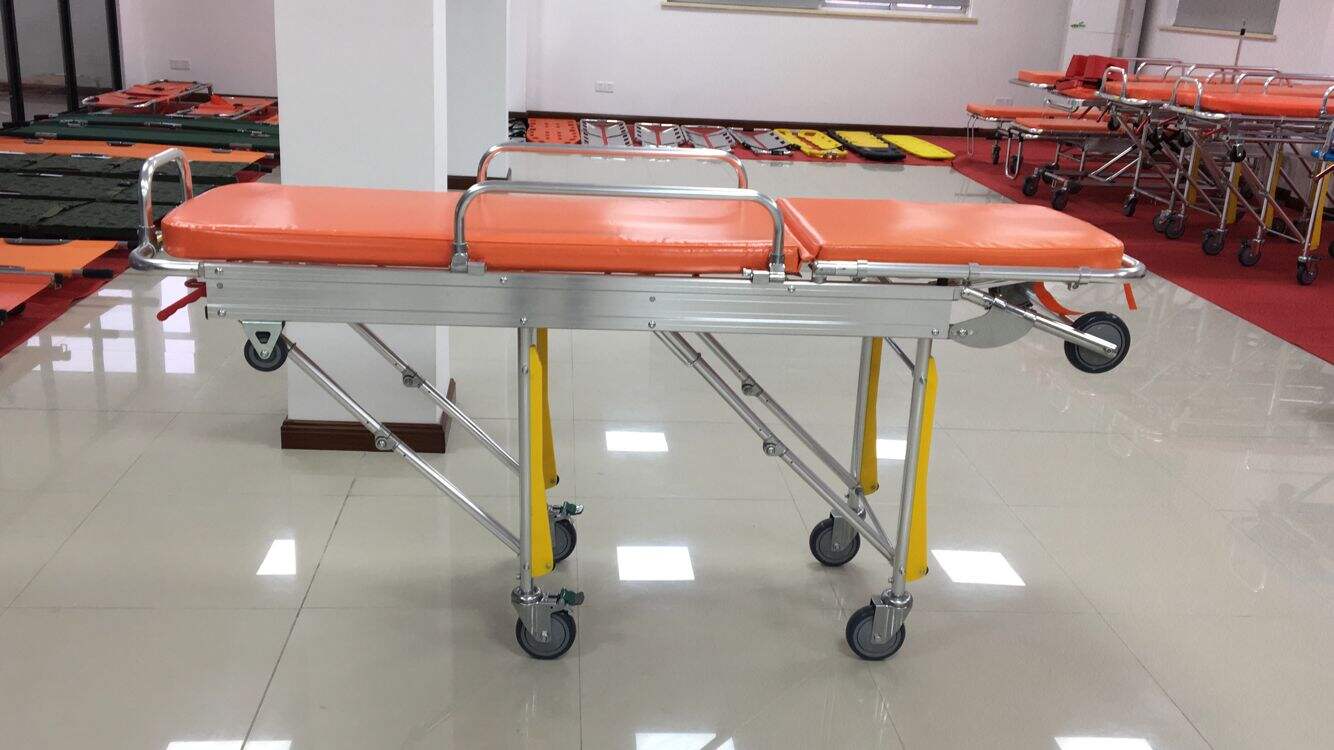 Lightweight Convenient Retractable Aluminum Alloy Emergency Ambulance Stretcher For Sale details