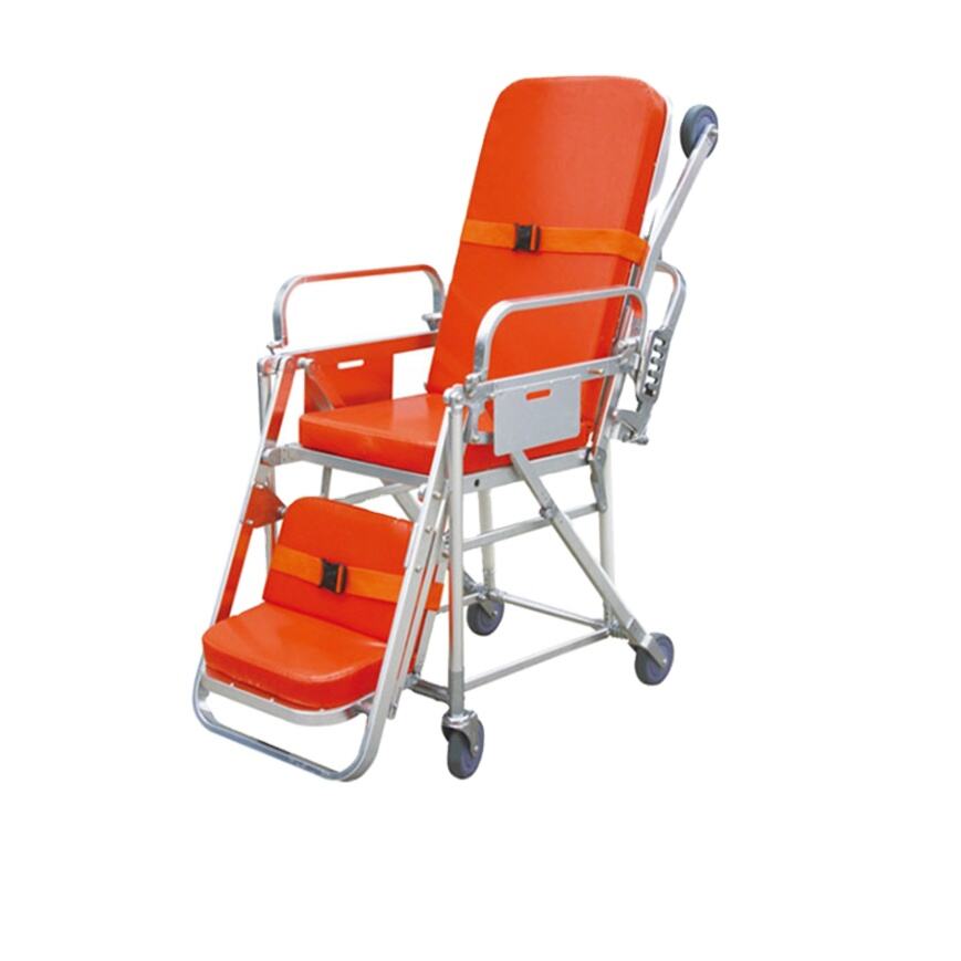 Wholesale Best Sell Portable Adjustable Hospital Rescue Folding Ambulance Chair Stretcher factory