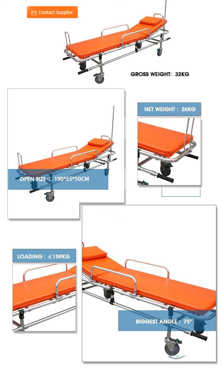 Wholesale Price Portable Basic Medical Patient Transfer Emergency Ambulance Stretcher manufacture