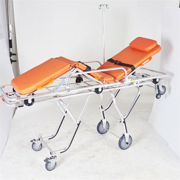 Collapsible ambulance stretcher