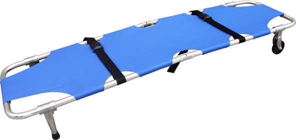 Most Popular Portable Collapsible Hospital Medical Patient Transfer Folding Stretcher factory