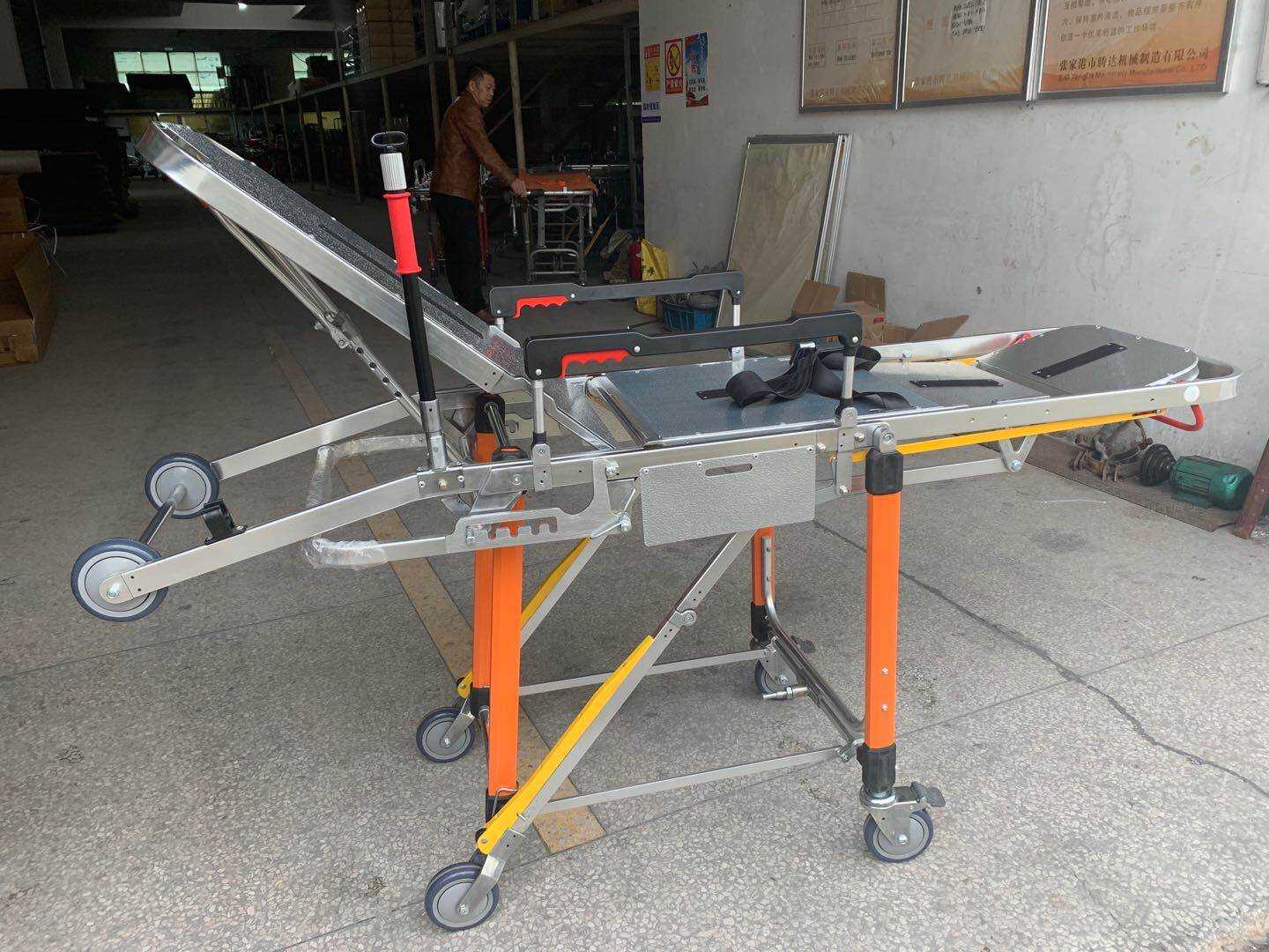 Wholesale Best Strong Durable Medical Wheelchair Folding Ambulance Stretcher For Hospitals details