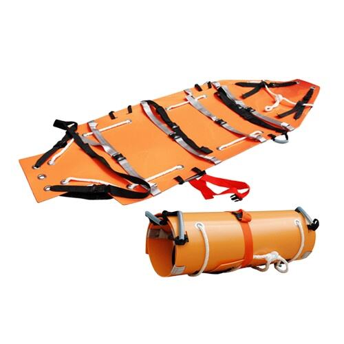 Orange rescue stretcher customizable evacuation stretcher roll First aid folded stretcher details