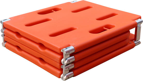 Wholesale Manufacturer Medical Emergency Lifeguard HDPE 2 Folding Spine Board with Straps supplier