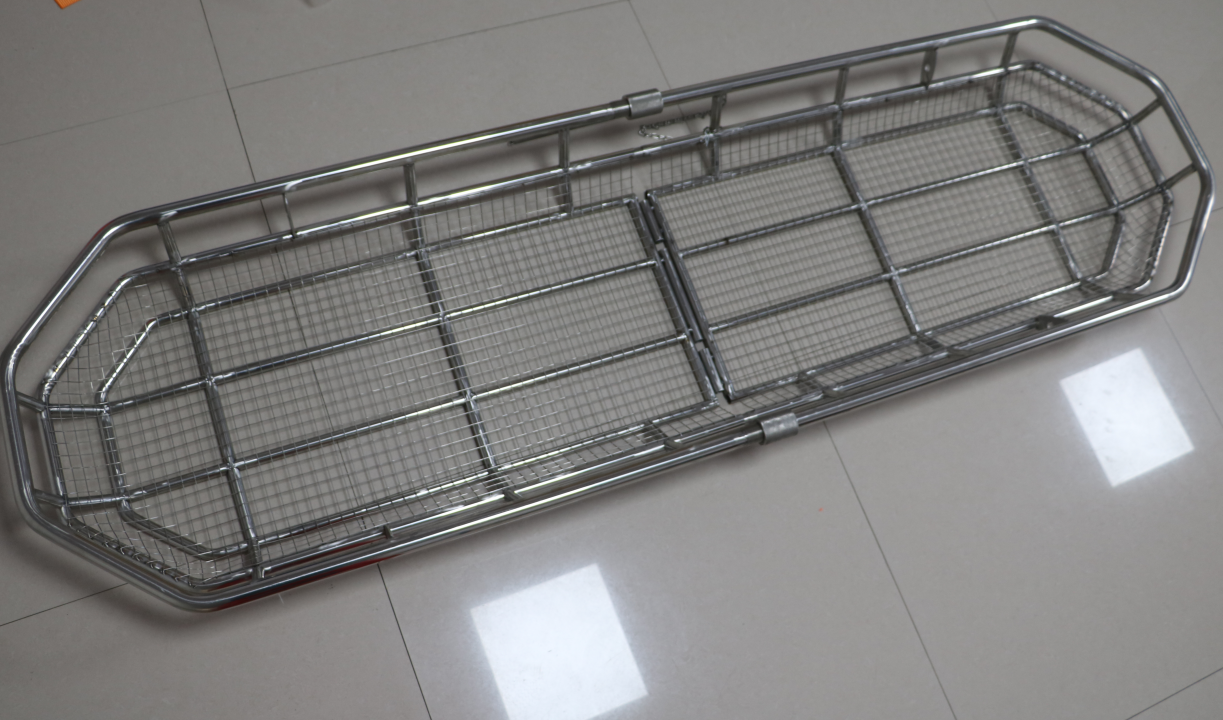 Wholesale Foldable Stainless Steel Medical First Aid Helicopter Marine Rescue Basket Stretcher supplier