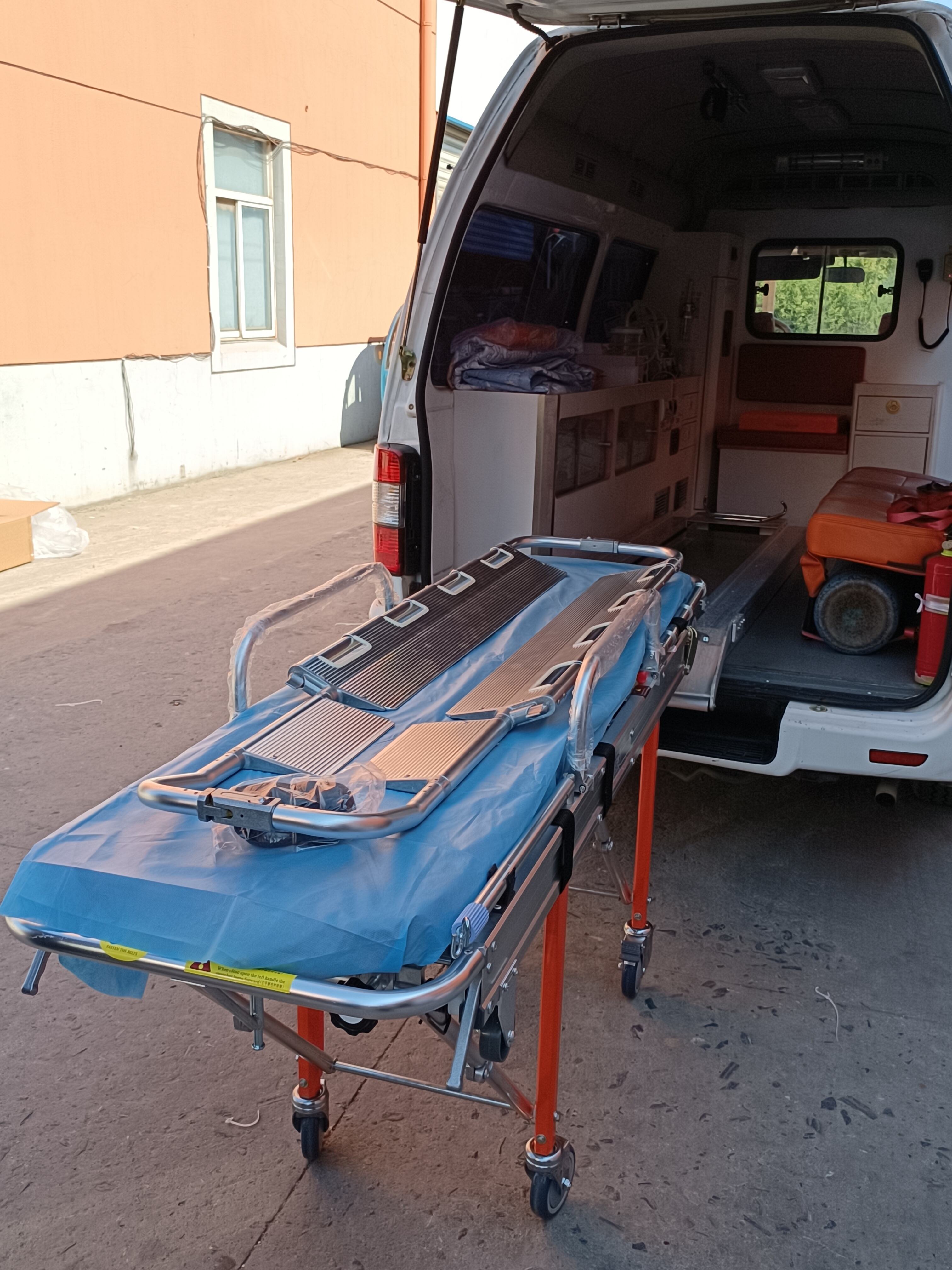 Lightweight Convenient Retractable Aluminum Alloy Emergency Ambulance Stretcher For Sale details