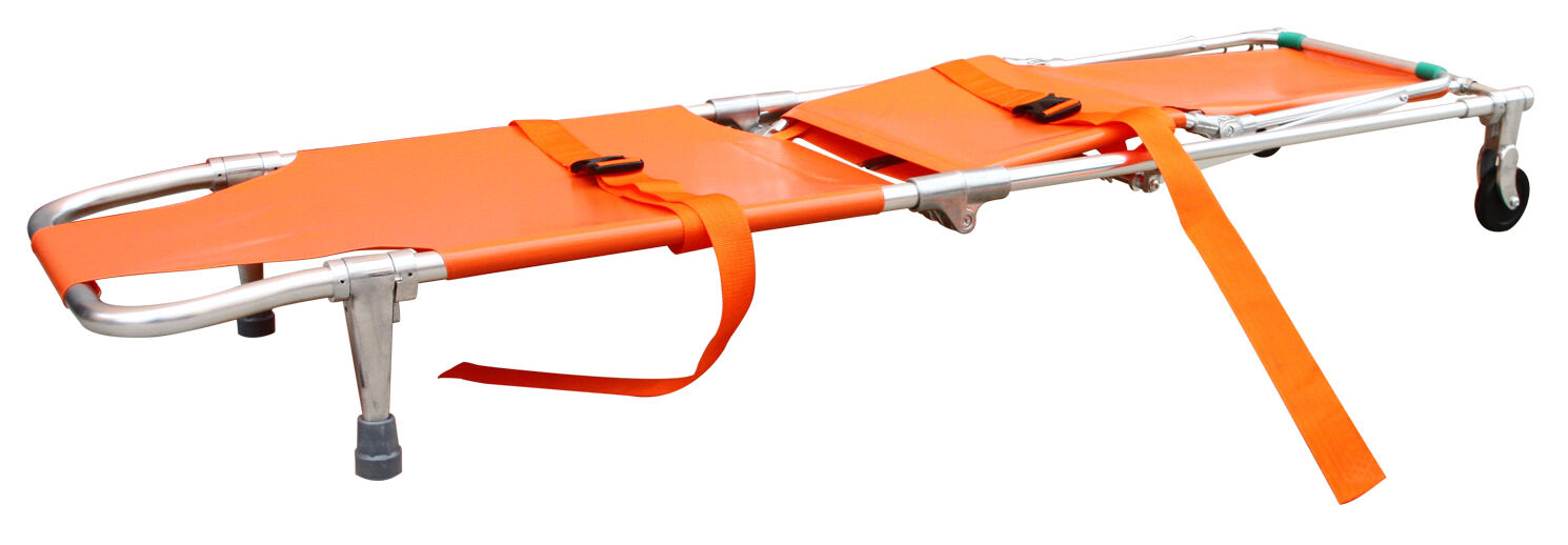 Aluminum Alloy Metal Light High Strength Rescue Emergency Folding Stretcher For Sale manufacture