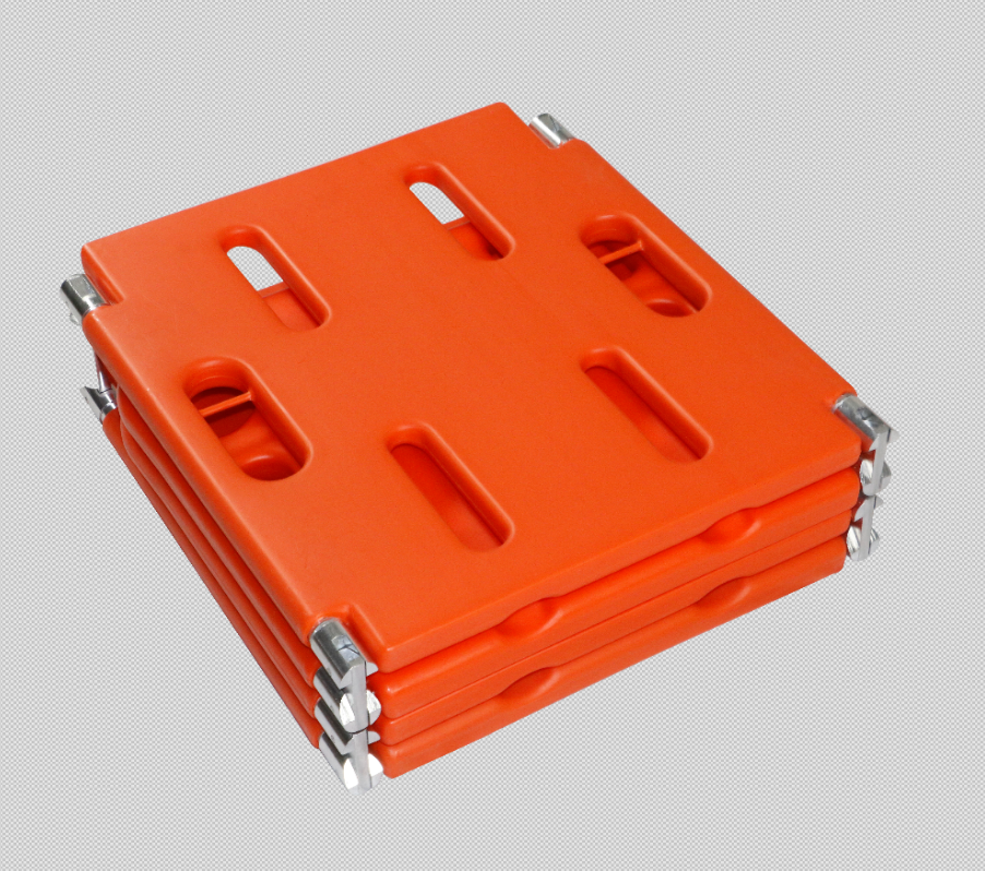 Wholesale Manufacturer Medical Emergency Lifeguard HDPE 2 Folding Spine Board with Straps supplier