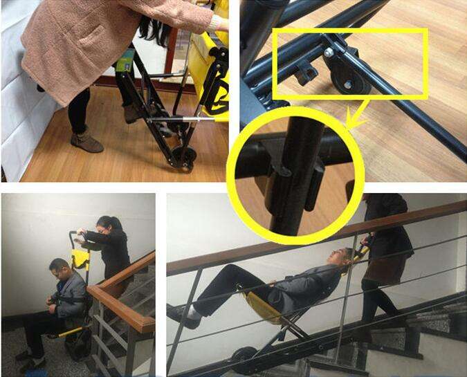 Factory Price Durable Lightweight Foldable Emergency Patient Transfer Stair Stretcher details