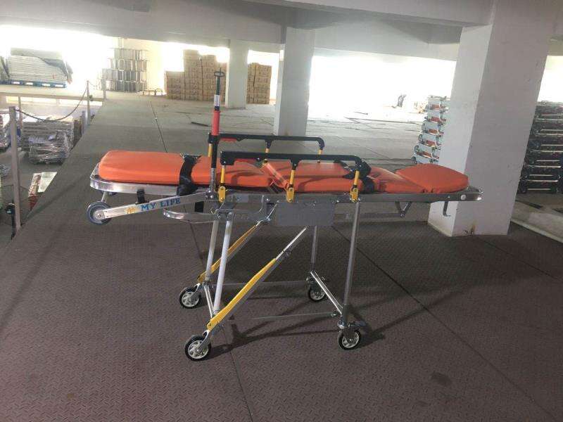 Wholesale Best Strong Durable Medical Wheelchair Folding Ambulance Stretcher For Hospitals details