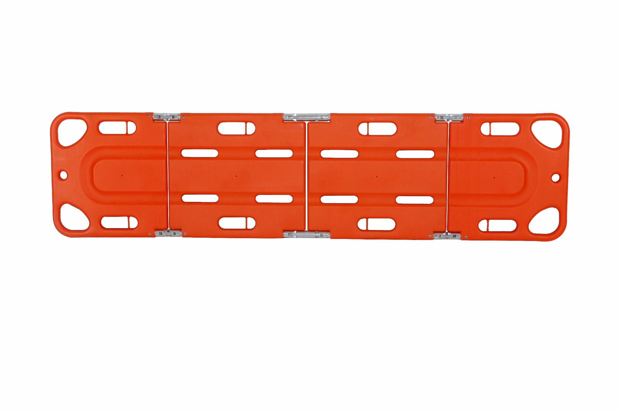 Wholesale Manufacturer Medical Emergency Lifeguard HDPE 2 Folding Spine Board with Straps manufacture