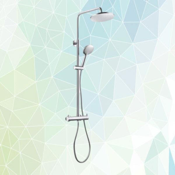 Upgrade your bathroom with a sleek deck mounted thermostatic bath mixer