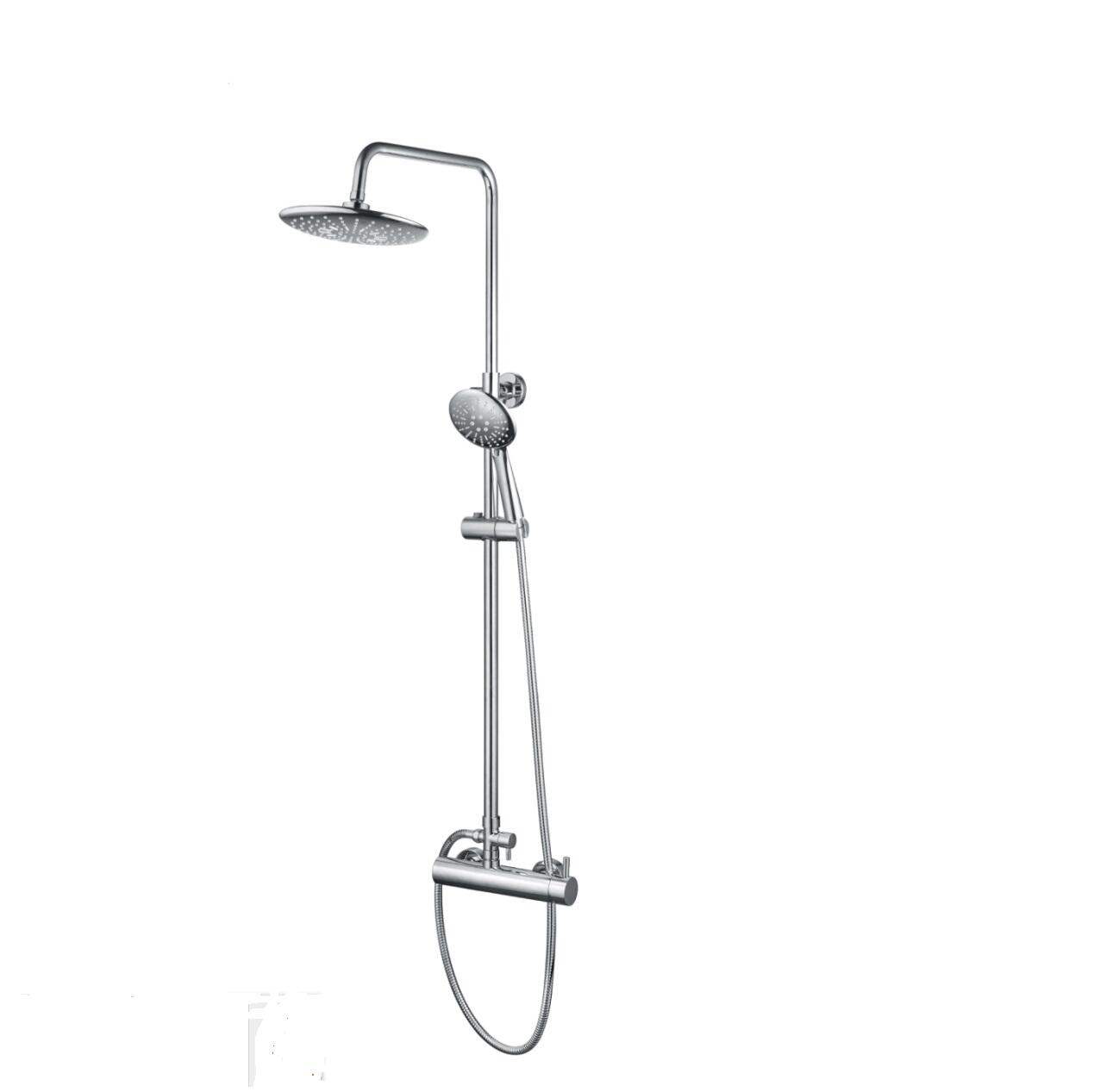 Brass  black  thermostatic valve faucet  shower mixer thermostatic shower set thermostatic water mixing valve supplier