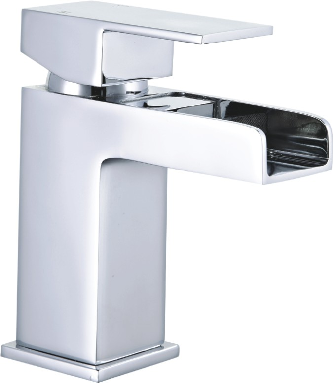 Unique Design 2021 Modern Brass Basin Mixer Tap Single Handle Waterfall details