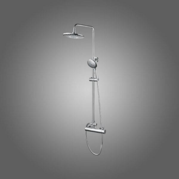 Say goodbye to fluctuating water temperatures with a reliable deck mounted thermostatic shower.