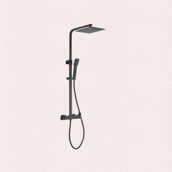 استمتع بتجربة دش فاخرة مع Monza Modern Round Thermostatic Shower
