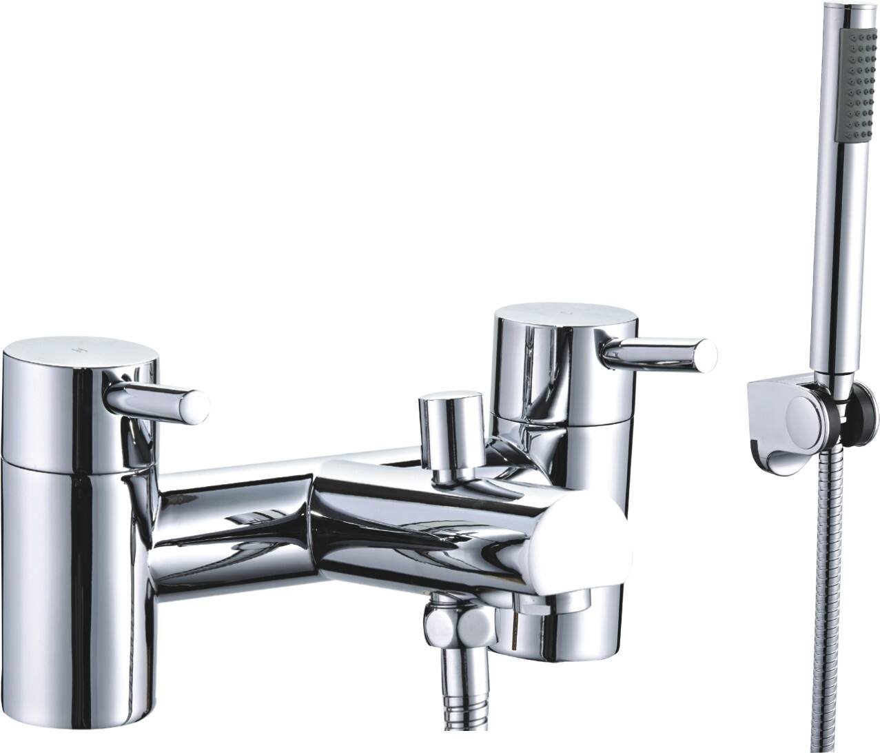 Hot Sale Deck Mounted  taps manufacturer single handle brass Hot and Cold Kitchen Mixer Tap factory