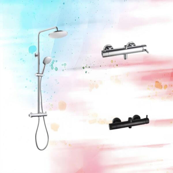 Upgrade your Bathroom with the Sleek Look of the Reef Thermostatic Bath Mixer."