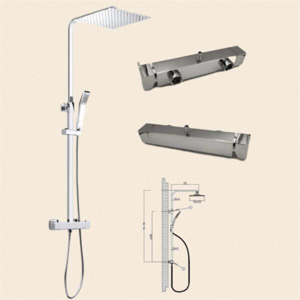Never experience a sudden temperature change in the shower again with thermostatic taps