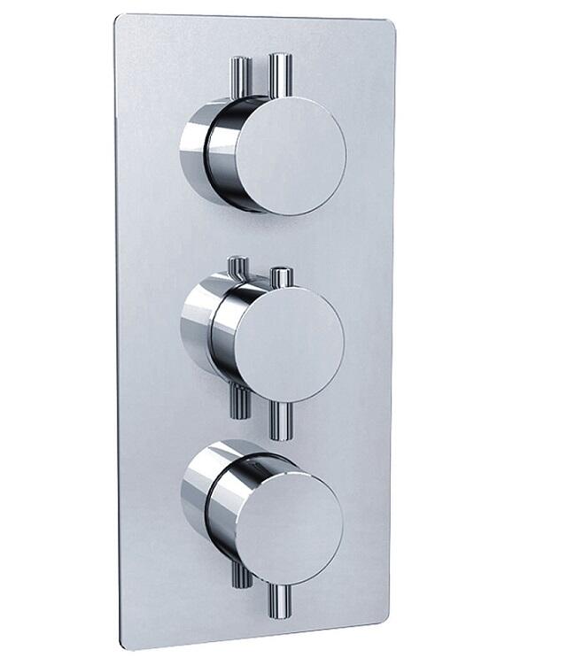 Cheap concealed wall mounted chromed finish Control Thermostatic Shower Valve Faucet details