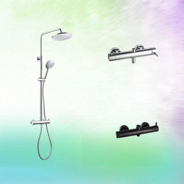 Upgrade your bathroom effortlessly with a simple installation process for the gold thermostatic mixer.