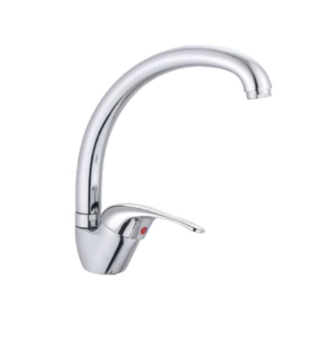 Hot Sale Deck Mounted  taps manufacturer single handle brass Hot and Cold Kitchen Mixer Tap supplier