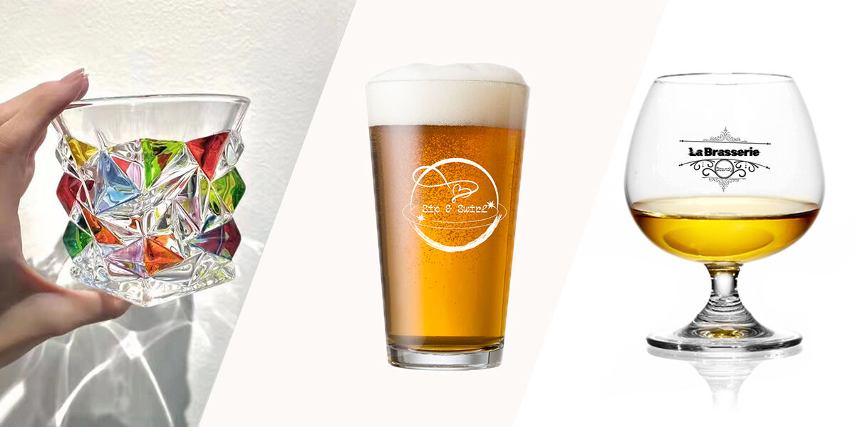 Retro Glass Juice Water Coffee Milk Glass Wine Beer Cup Drinkware for Home Bar Gift Flower Tea Cup details
