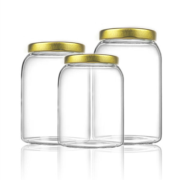 Use of Large Glass Jars with Lids: