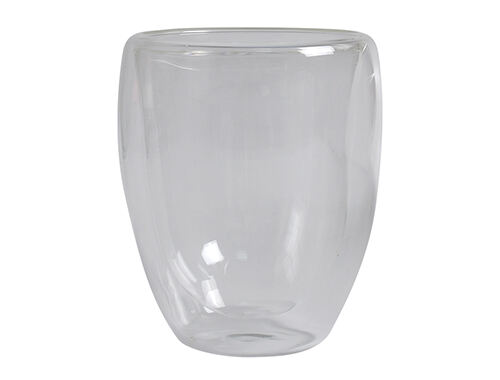 Double layered glass coffee cups can be customized with insulated transparent tea cups