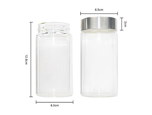 Stainless steel lid transparent glass storage tank can be customized and OEM compatible