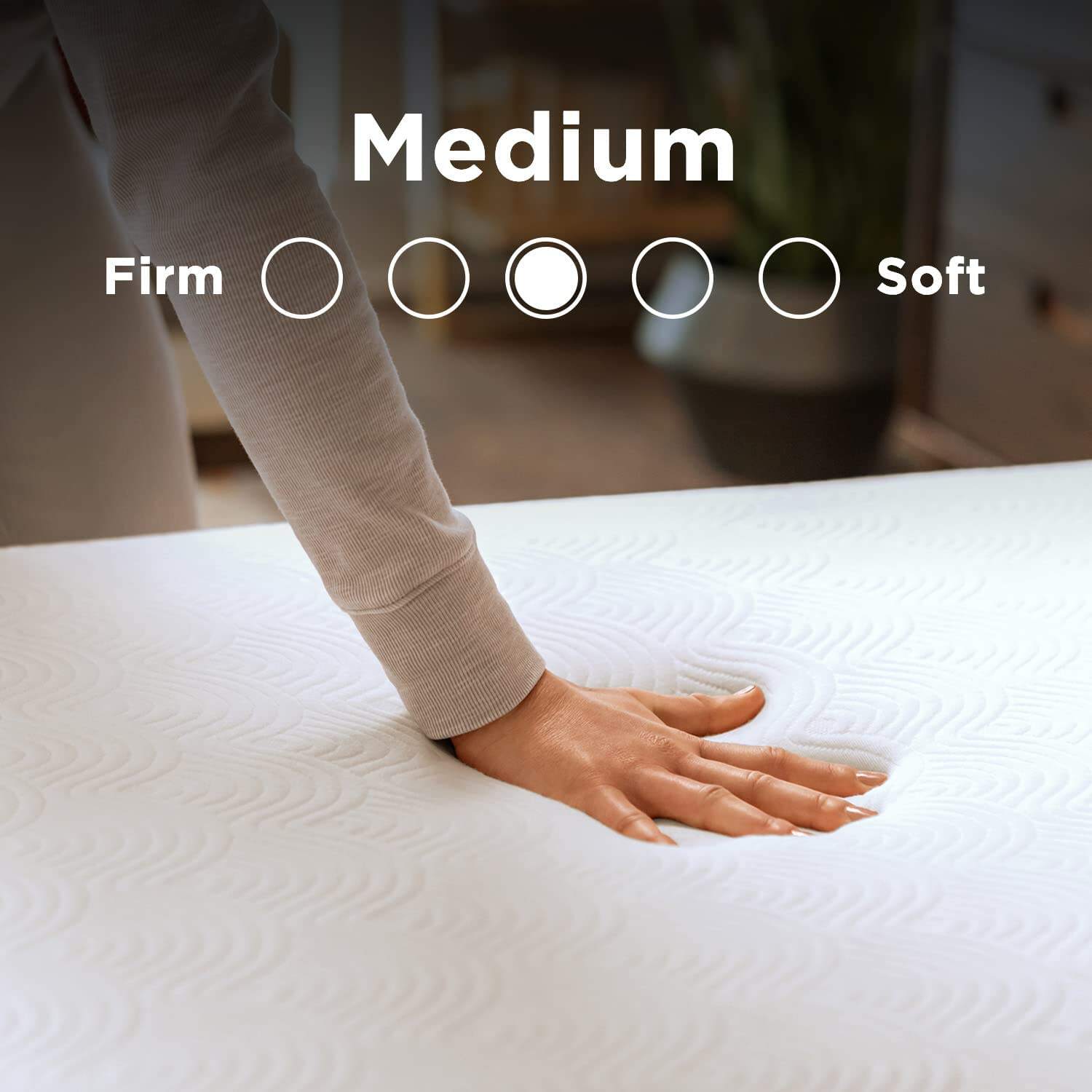 Egg crate memory foam mattress topper details