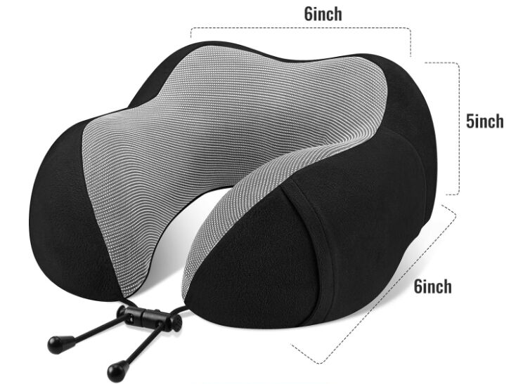 Neck Pillow for Travel Neck Pillow for Airplane 100% Pure Memory Foam Travel Pillow for Flight Headrest Sleep Portable details