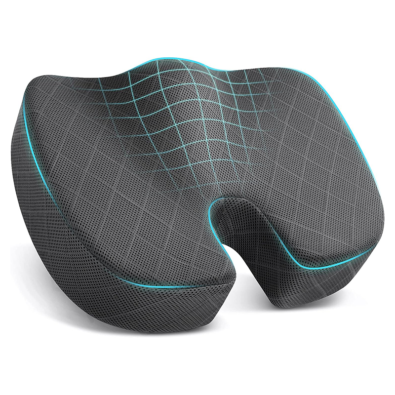 Seat Cushion Memory Foam Cushion for Office Chair Car Seat Airplane Bleacher Sciatica Hip Coccyx Pain Relief Desk Chair Cushion factory