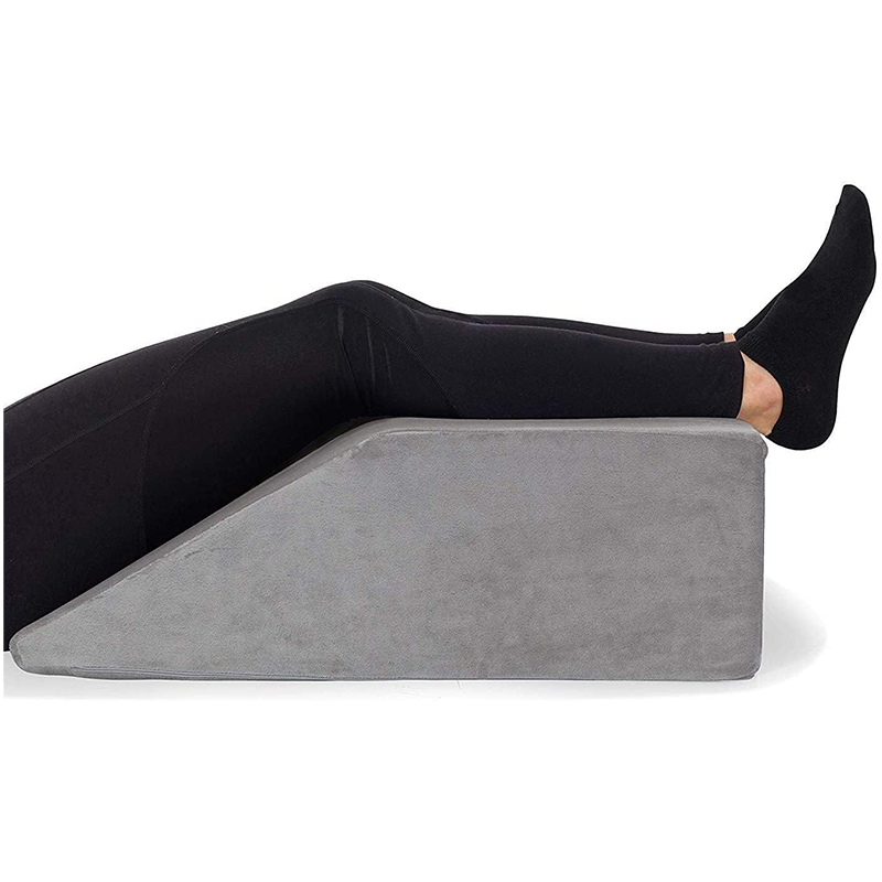 High-Density Full Memory Foam Top  Leg Rest Elevating Foam Wedge Leg Elevation Pillow factory