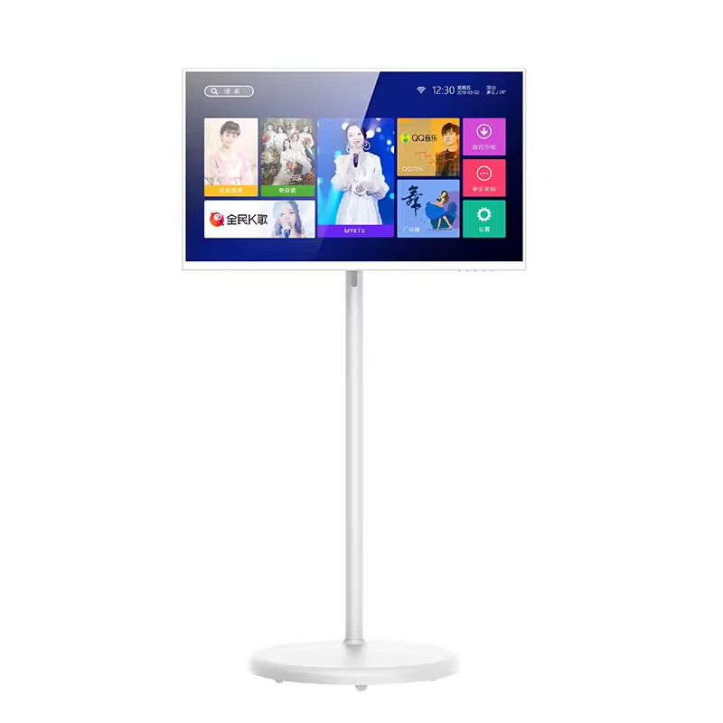 Smart movable screen 24inch 27inch 32inch optional 8+128g Android12 portable stand by me smart tv