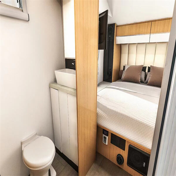Experience the ultimate relaxation and convenience with a shower-equipped RV camper motorhome