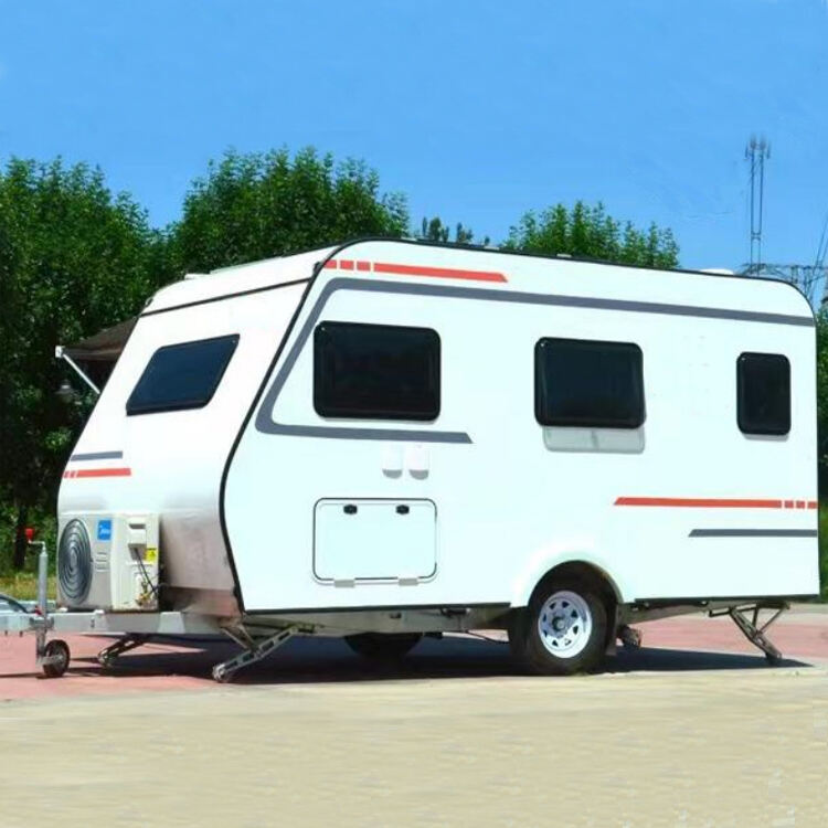 Customized Best Quality Luxury Trailer Rv Motorhome Fully Equipped Camper Travel Caravan manufacture