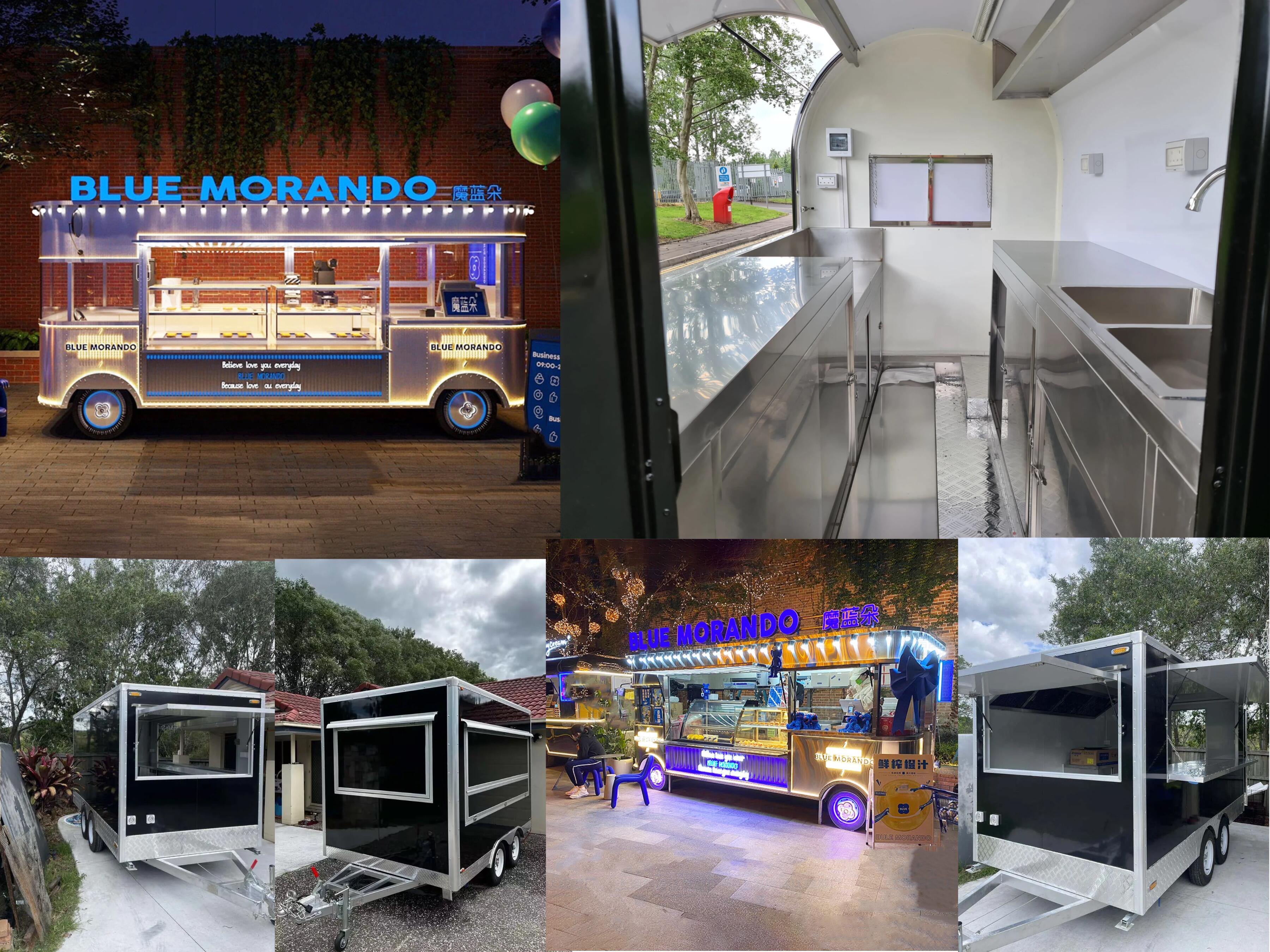 2024 new style mobile food kiosk towable food catering trailer for sale in china supplier