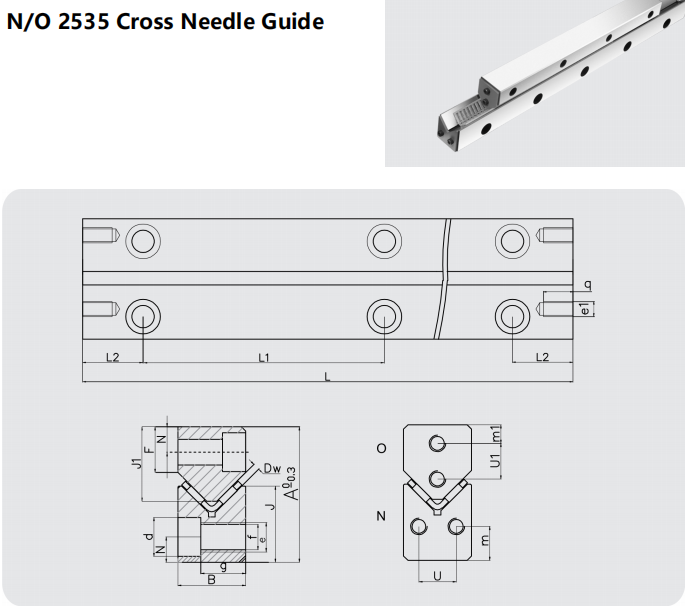 Cross roller rail N/O supplier