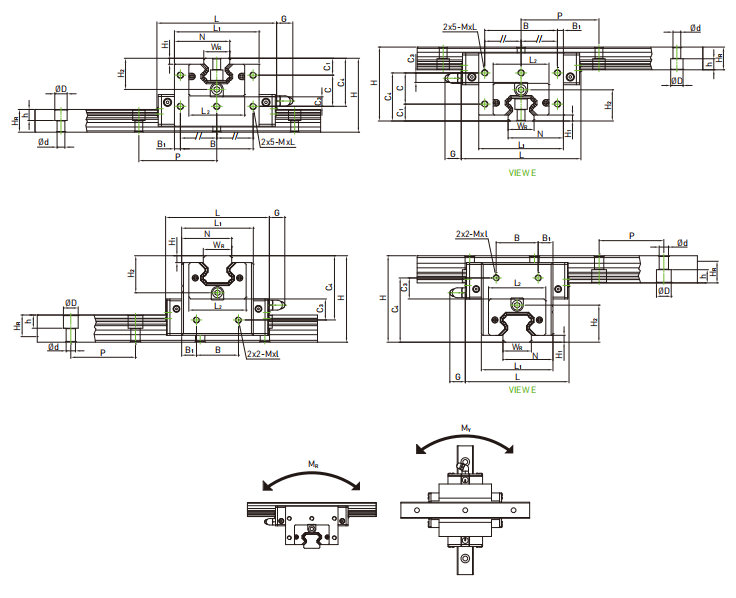 Cross configuration guide rail YS-CSR supplier